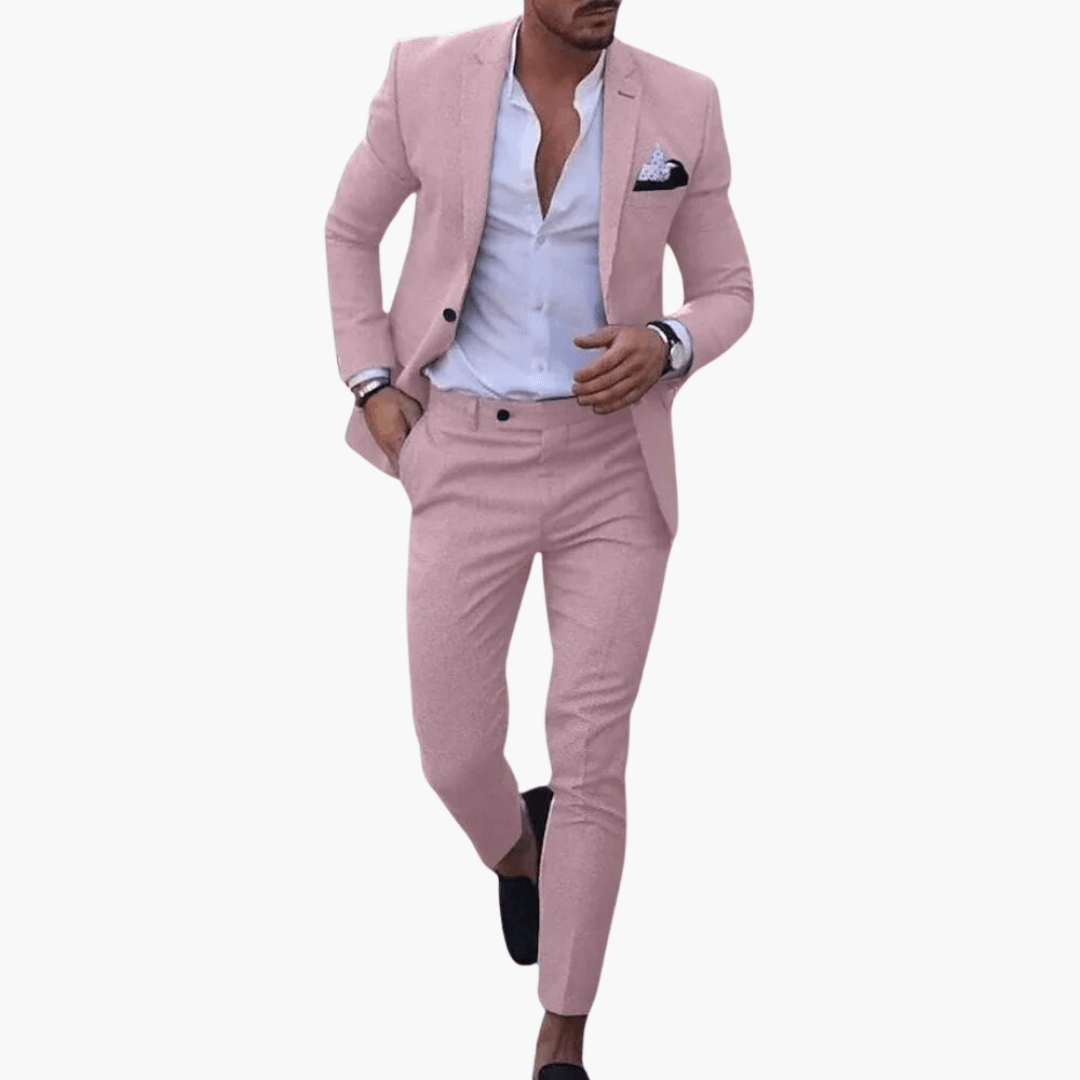 Costume homme coupe slim avec veste pour affaires et mariage