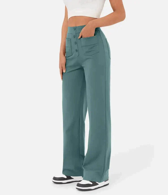 Brunhilde | Pantalon de loisirs taille haute élastique