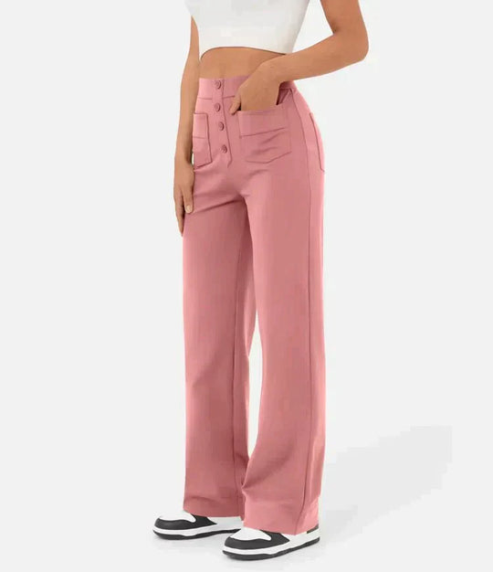 Brunhilde | Pantalon de loisirs taille haute élastique