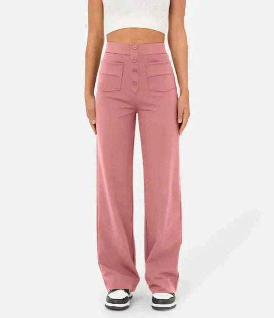Brunhilde | Pantalon de loisirs taille haute élastique
