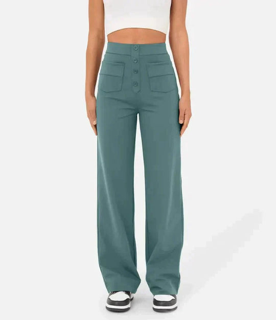 Brunhilde | Pantalon de loisirs taille haute élastique