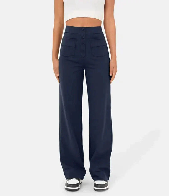 Brunhilde | Pantalon de loisirs taille haute élastique