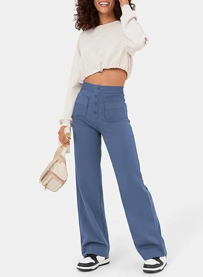 Brunhilde | Pantalon de loisirs taille haute élastique