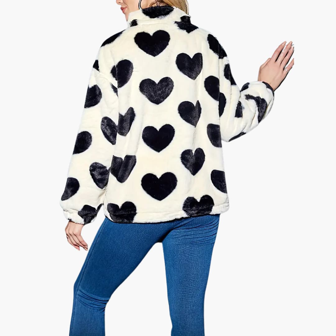 Ida | Veste décontractée à motif cœur