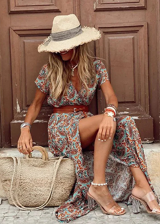 Sibel | Robe maxi boho légère