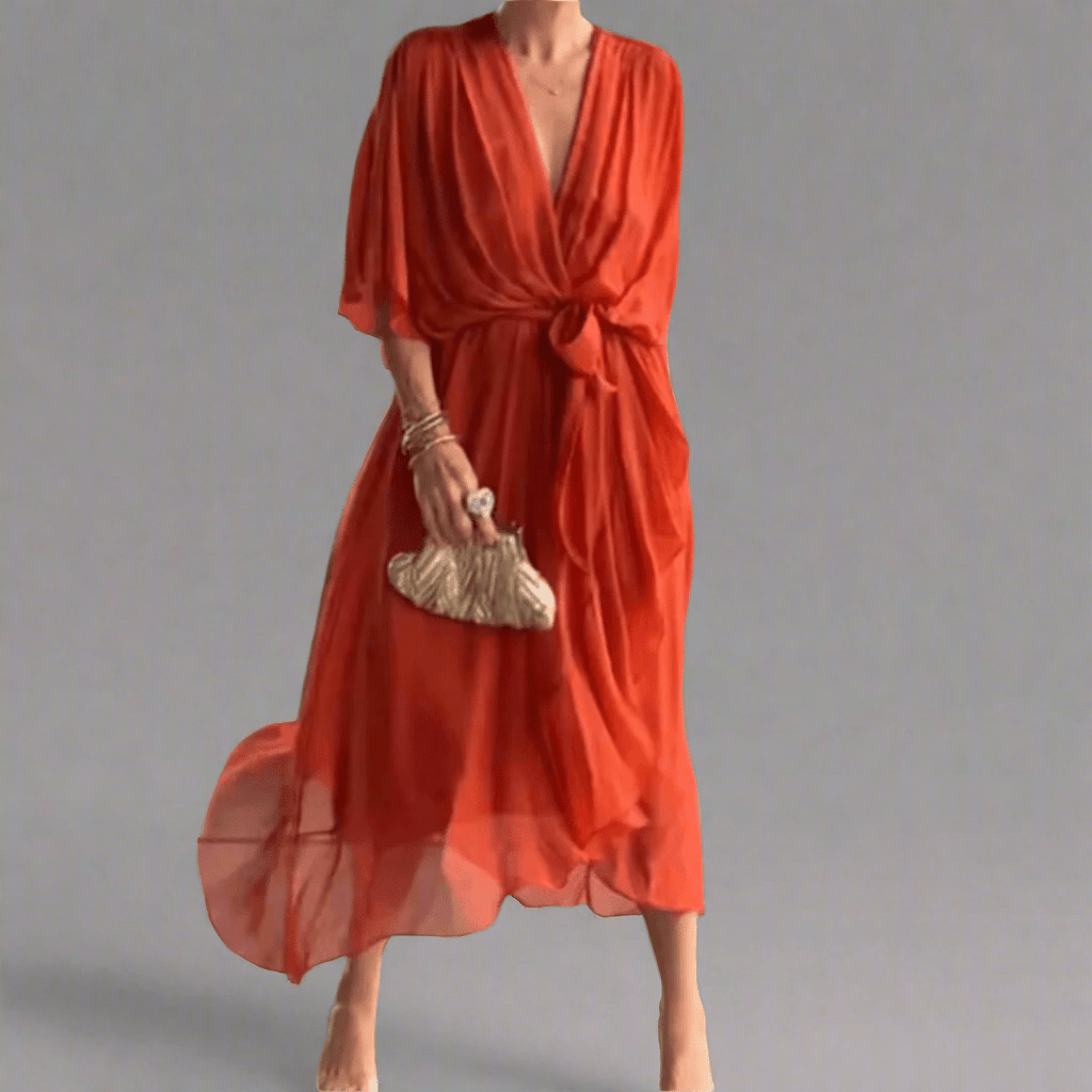 Isolde | Robe longue en tissu haut de gamme