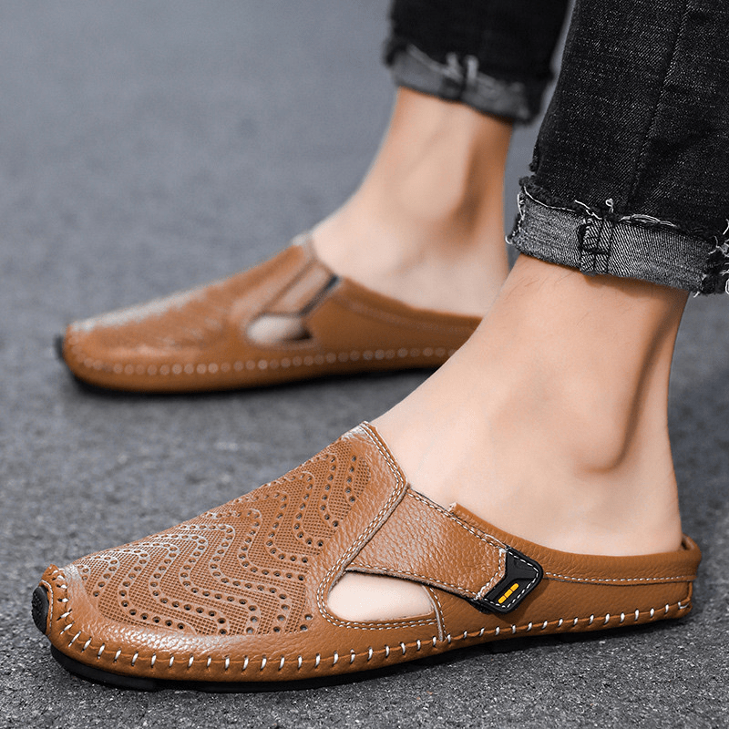 Sandales en cuir italien – pour femmes et hommes