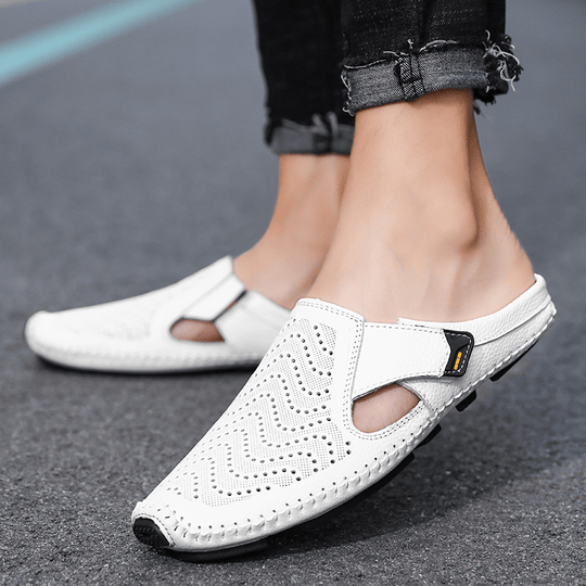 Sandales en cuir italien – pour femmes et hommes