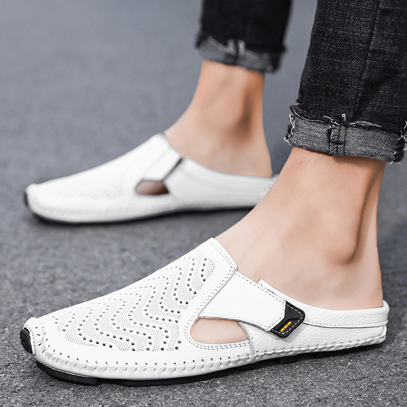 Sandales en cuir italien – pour femmes et hommes