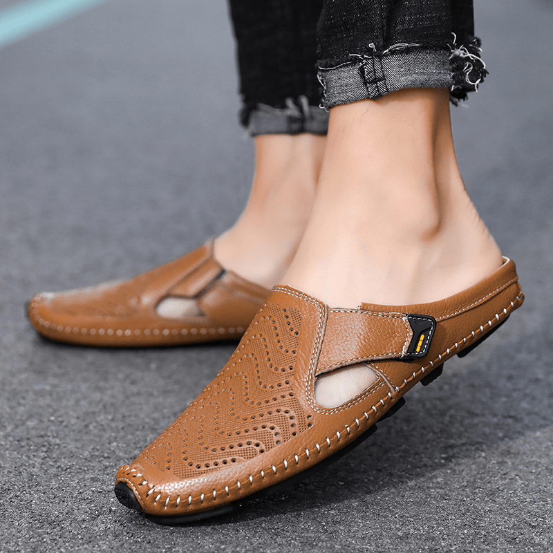 Sandales en cuir italien – pour femmes et hommes