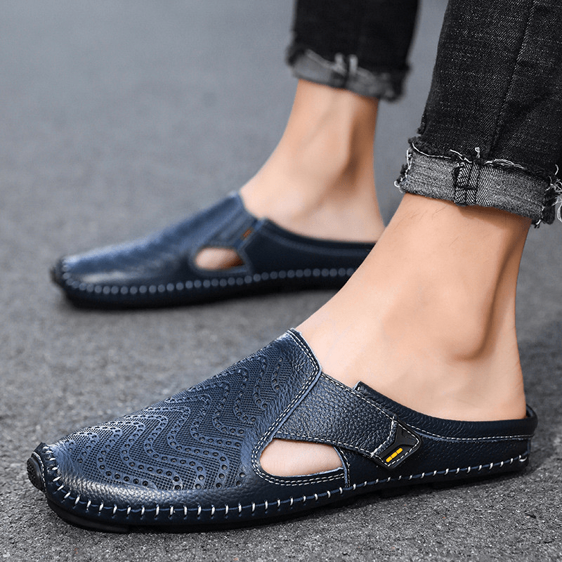 Sandales en cuir italien – pour femmes et hommes