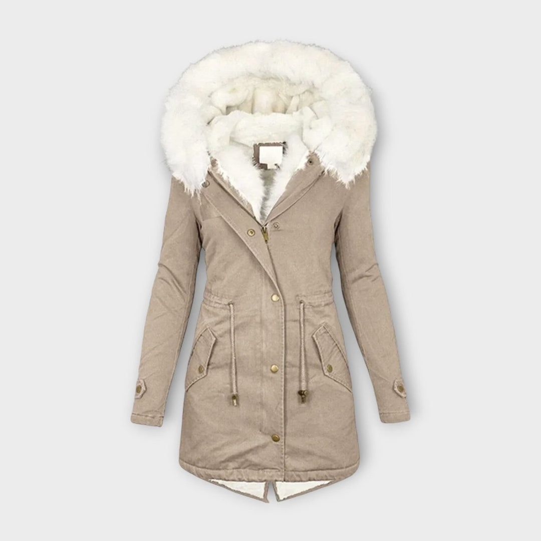 Ivara - Veste d'hiver imperméable et doublée de fourrure