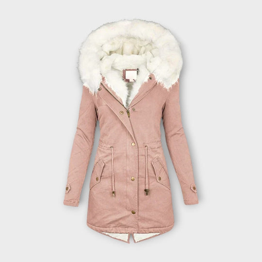 Ivara - Veste d'hiver imperméable et doublée de fourrure