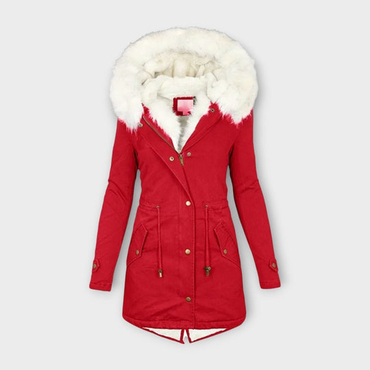 Ivara - Veste d'hiver imperméable et doublée de fourrure