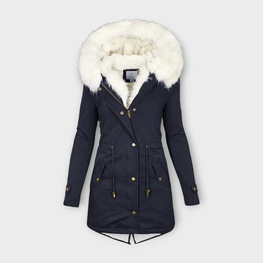 Ivara - Veste d'hiver imperméable et doublée de fourrure