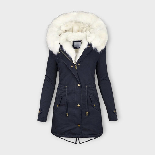 Ivara - Veste d'hiver imperméable et doublée de fourrure
