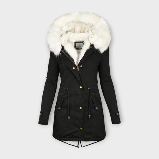 Ivara - Veste d'hiver imperméable et doublée de fourrure