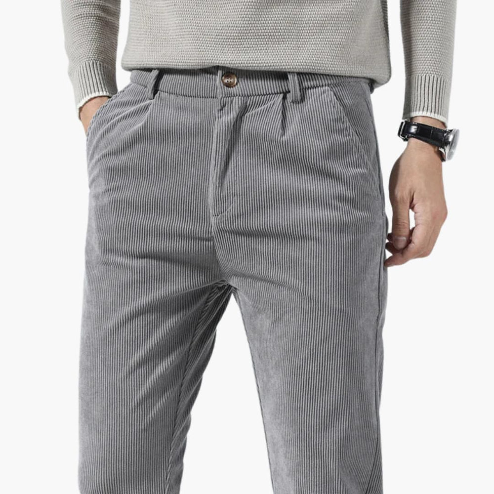 Karl | Pantalon élégant en velours côtelé pour homme