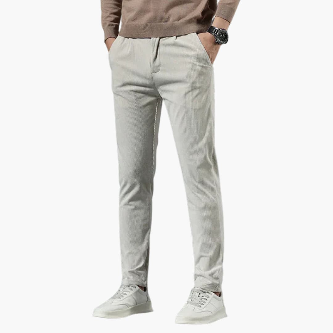 Karl | Pantalon élégant en velours côtelé pour homme