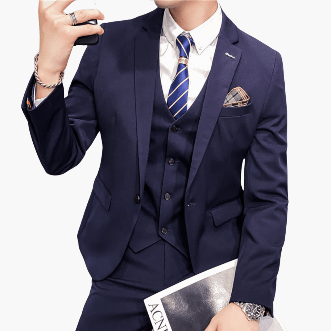 Costume classique 3 pièces - pour homme au style élégant