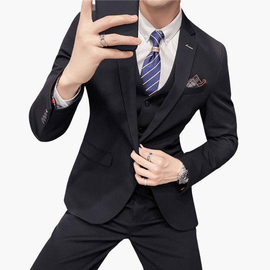 Costume classique 3 pièces - pour homme au style élégant