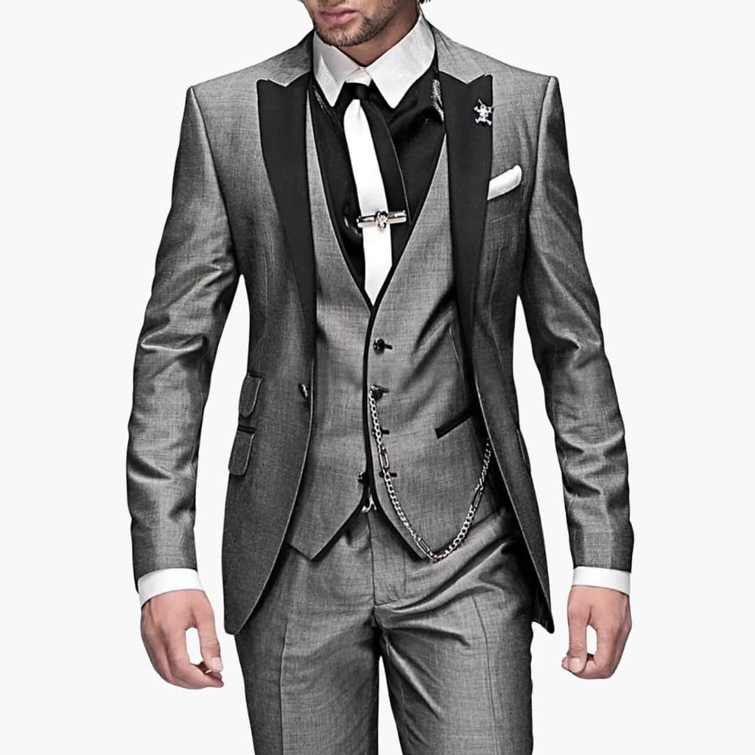 Costume d'invité de mariage classique - pour hommes dans un style luxueux