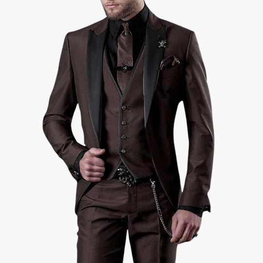 Costume d'invité de mariage classique - pour hommes dans un style luxueux