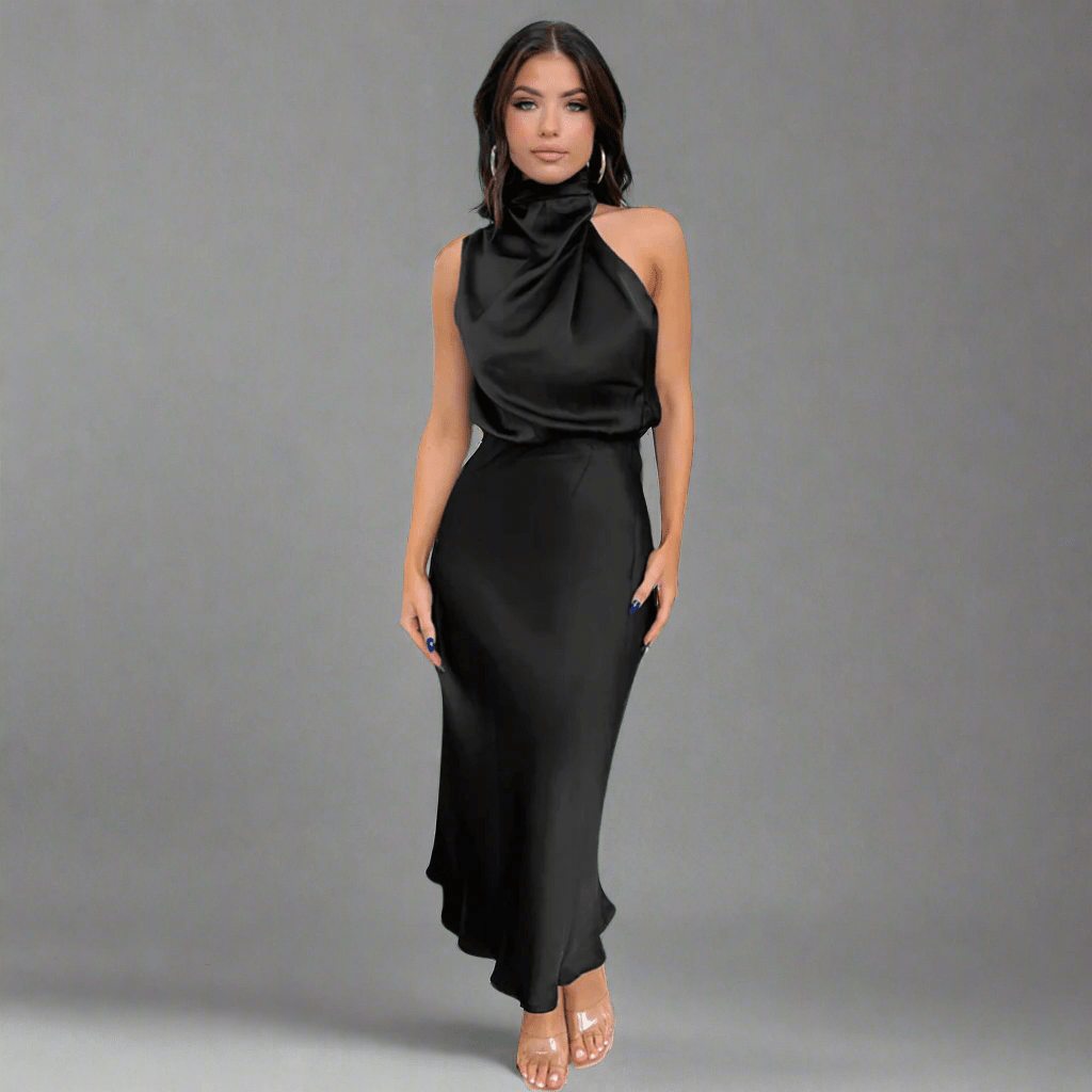 Kunigonde | Robe longue en satin élégante pour les occasions spéciales