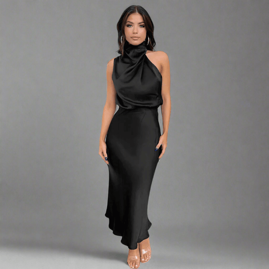Kunigonde | Robe longue en satin élégante pour les occasions spéciales