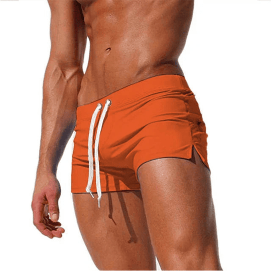Maillot de bain court pour homme – coupe ajustée avec cordon de serrage 