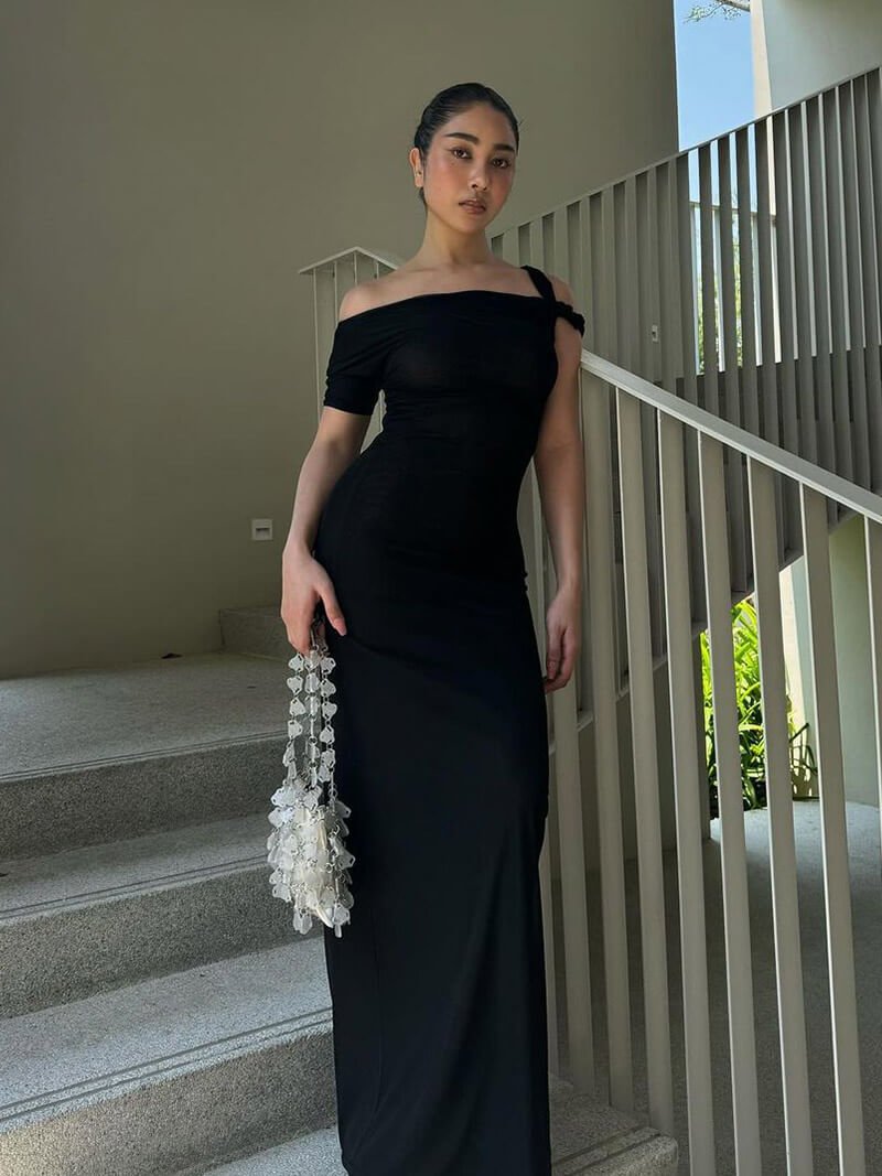 Robe longue torsadée Kylie