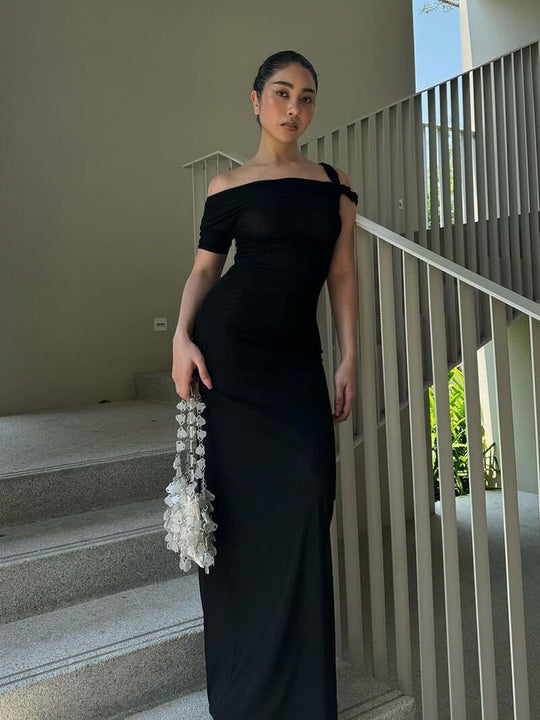 Robe longue torsadée Kylie