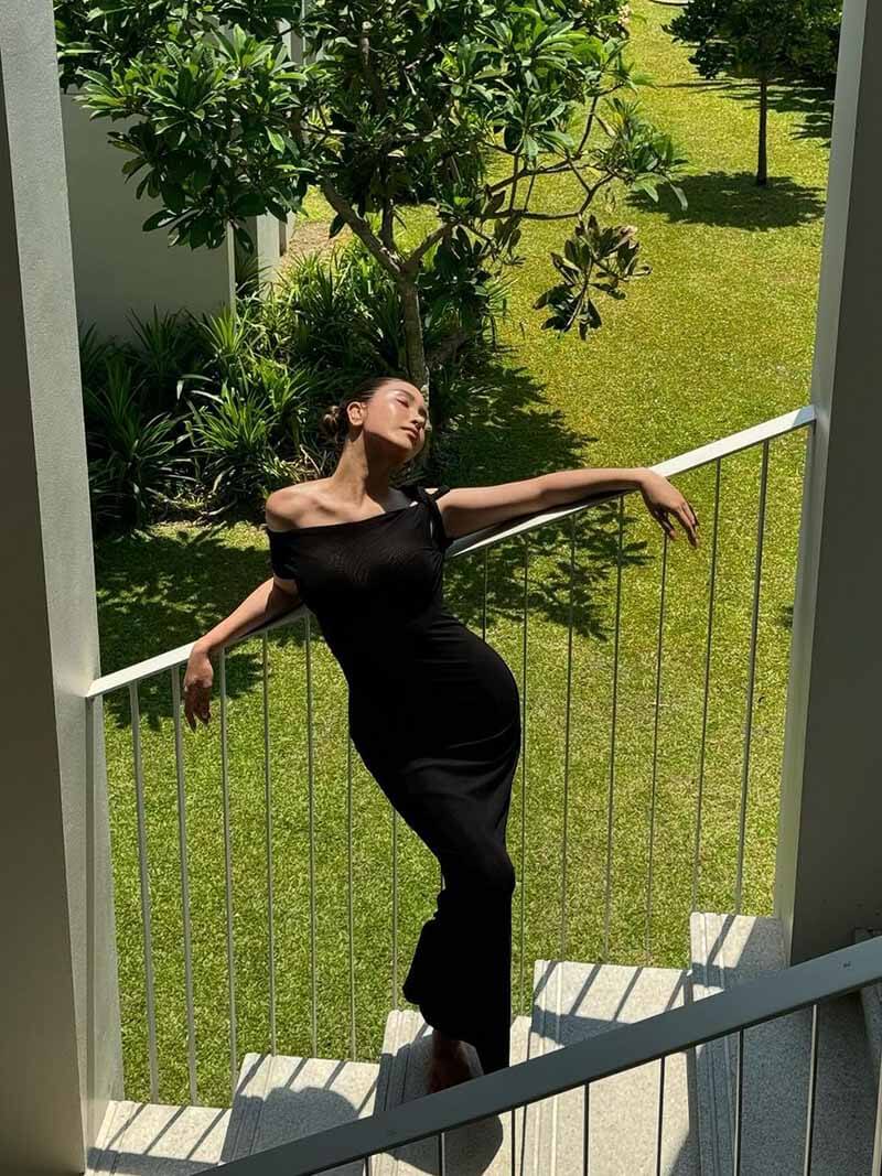 Robe longue torsadée Kylie