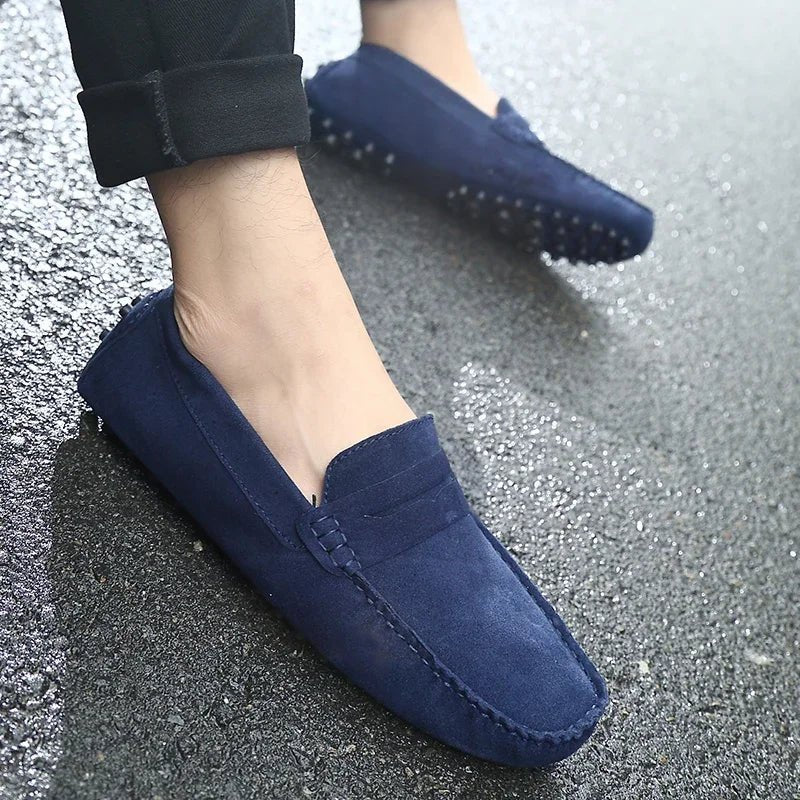 Chaussons décontractés en daim 