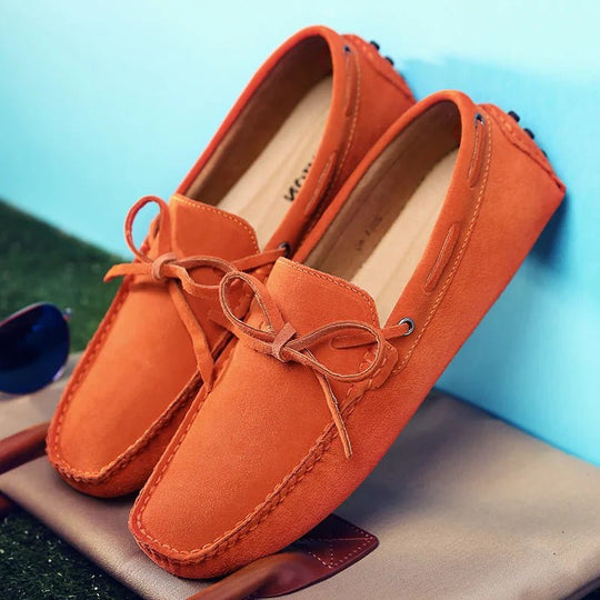 Mocassins d'été décontractés en daim