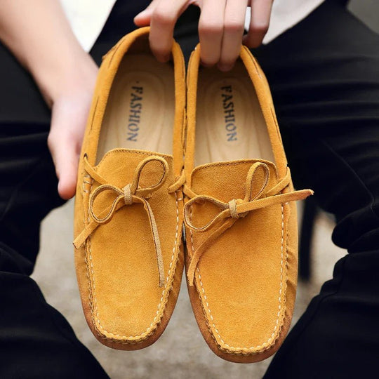Mocassins d'été décontractés en daim