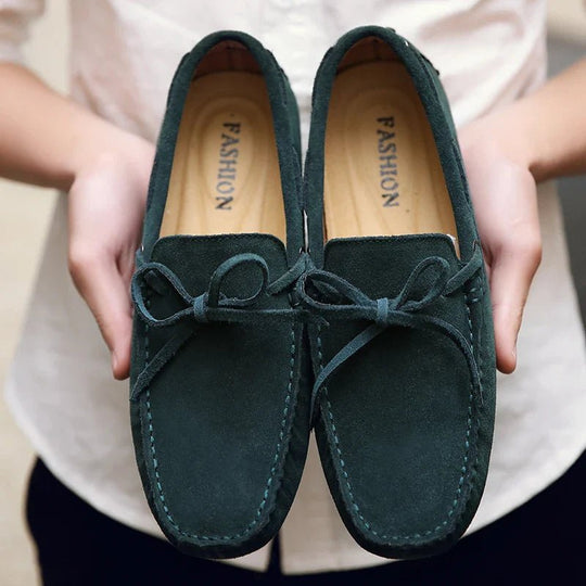 Mocassins d'été décontractés en daim