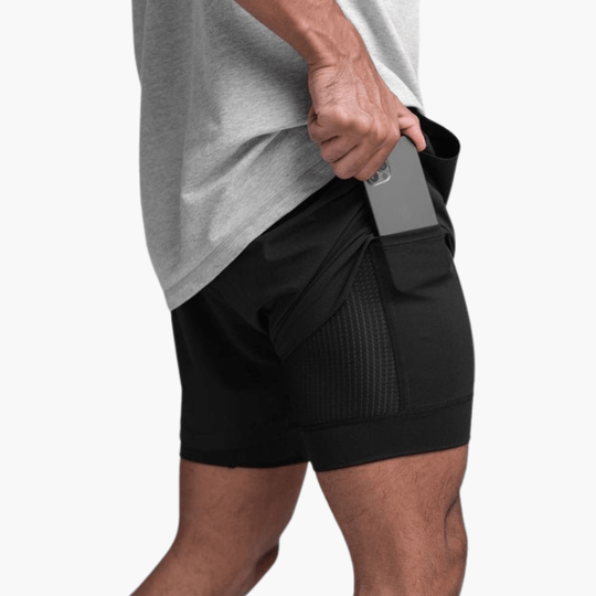 Short de sport léger - pantalon de fitness et de course pour homme 