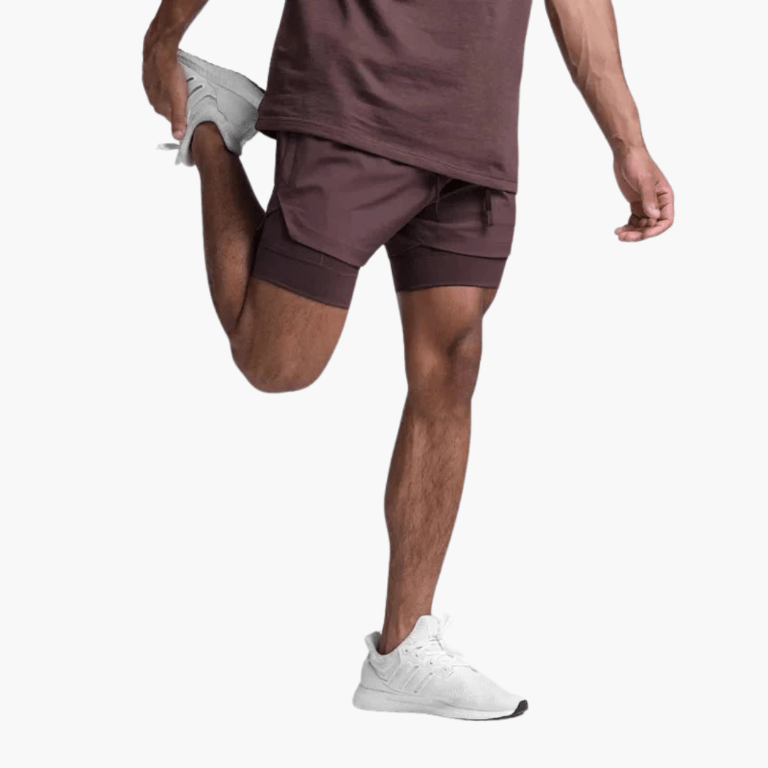 Short de sport léger - pantalon de fitness et de course pour homme 