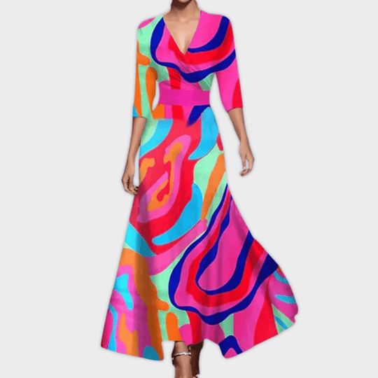 Leoma | Robe longue haut de gamme faite main