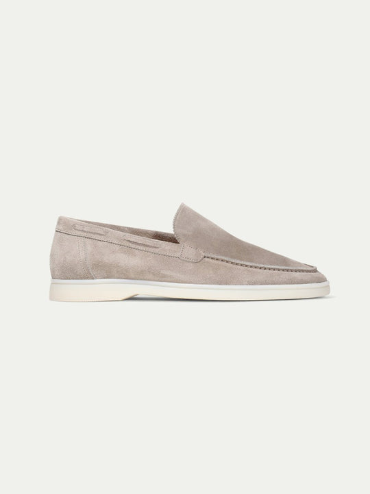 Mocassins yacht gris clair