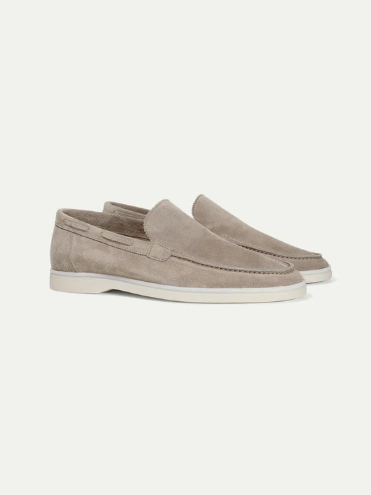 Mocassins yacht gris clair