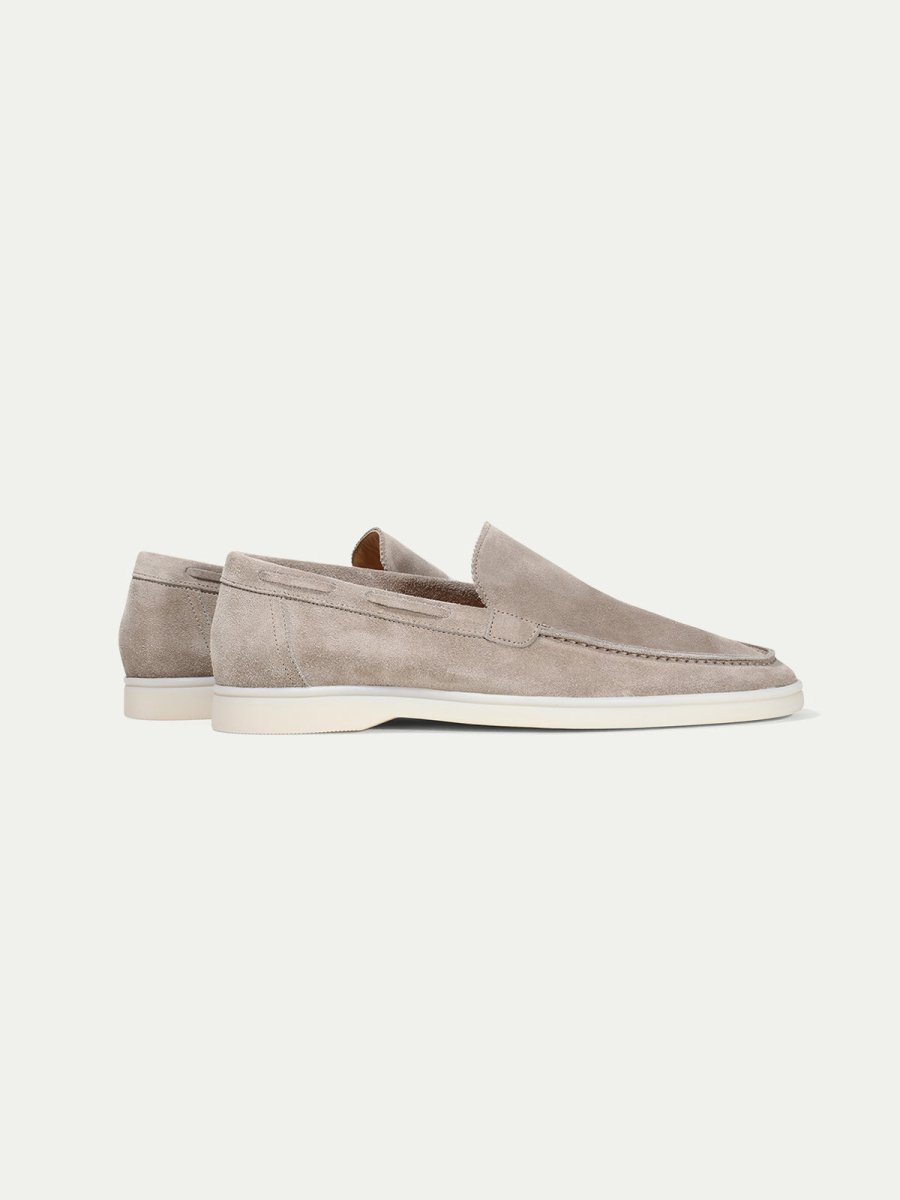 Mocassins yacht gris clair