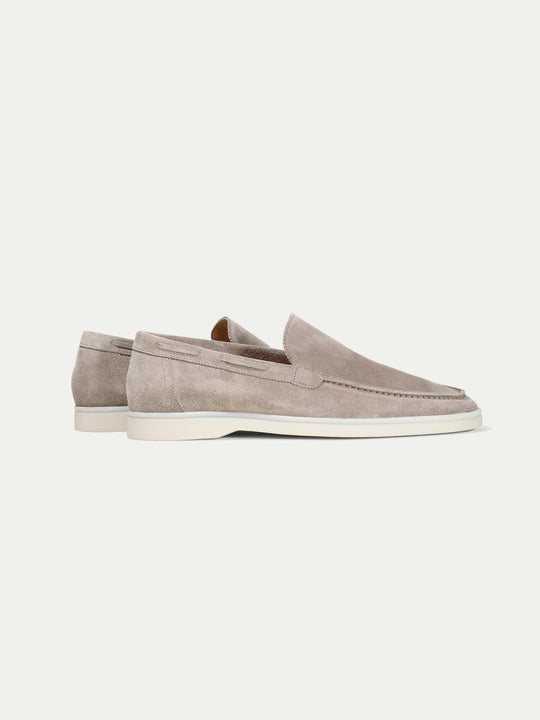 Mocassins yacht gris clair