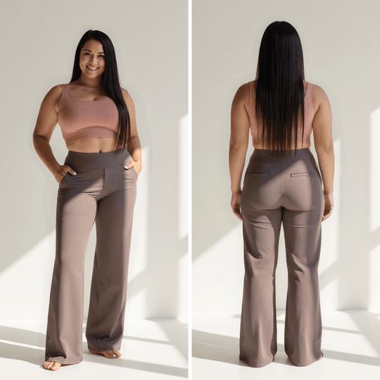 Liliane – Pantalon taille haute ample et élégant
