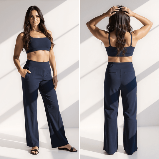 Liliane – Pantalon taille haute ample et élégant