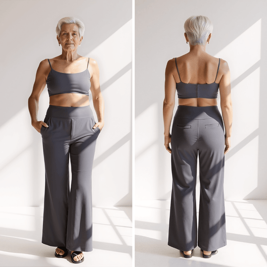 Liliane – Pantalon taille haute ample et élégant