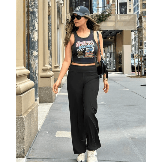 Liliane – Pantalon taille haute ample et élégant