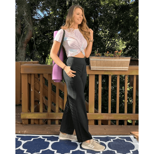 Liliane – Pantalon taille haute ample et élégant