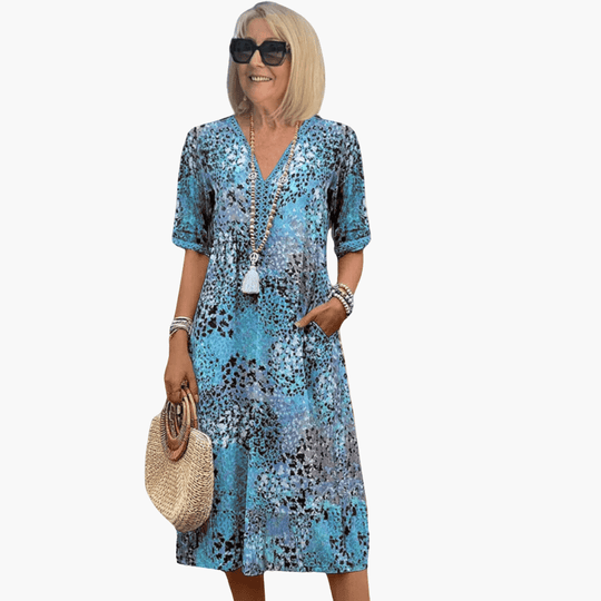 Maja | Robe fleurie qui cache votre ventre sans effort